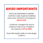 Churrasqueira E Assador A Gás De Embutir 4 Espetos Gás Glp/22