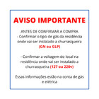 Churrasqueira E Assador A Gás De Embutir 4 Espetos Gás Natura