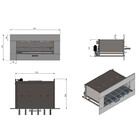 Churrasqueira E Assador Elétrico De Embutir 6 Espetos 127v Ti