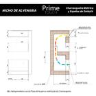 Churrasqueira Elétrica De Embutir 4 Espetos Prime Touch 220v