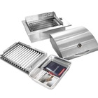 Churrasqueira Elétrica De Embutir Em Inox 304 Com Tampa Abafa