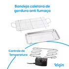 Churrasqueira Elétrica De Mesa 1800w Bbq Show Elgin 127v