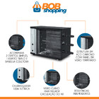 Churrasqueira Elétrica Vertical Para 3 Espetos Rotativos Aço