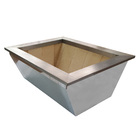 Churrasqueira Em Aço Inox 304 Com Braseiro De Embutir 60x50