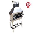 Churrasqueira Espetinho Com Coifa Inox 2 Grelhas Grande L100