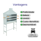 Churrasqueira Espetinho Galvanizada Com Coifa - Gudim