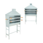 Churrasqueira Espetinho Galvanizada Com Coifa - Gudim