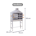 Churrasqueira Espetinho Inox Com Coifa - Gudim