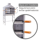Churrasqueira Espetinho Inox Com Coifa - Gudim