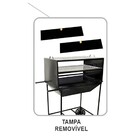 Churrasqueira Espetinho Master Grelhas Carrinho 98x62x41cm