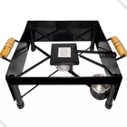 Churrasqueira Fogareiro A Álcool Chapa Ferro Multi P/ Mesa