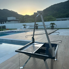 Churrasqueira Fogo De Chão Para Costelão Móvel 3 Estacas Aço