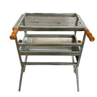 Churrasqueira Galvanizada Média À Carvão Móvel