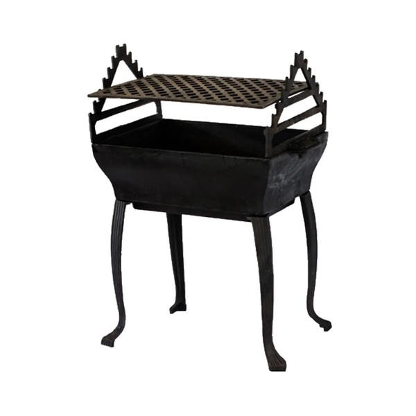 Churrasqueira Gaúcha Completa Em Ferro Fundido 35x50cm