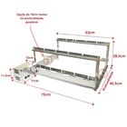 Churrasqueira Giratória Inox 5 Espetos Motor Esquerdo, Curto