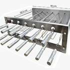 Churrasqueira Giratória Rotativa Premium 13 Espetos Inox Dupl