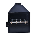 Churrasqueira Gourmet a Carvão de Parede Preta 4 Espetos Reta Artmill