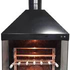 Churrasqueira Gourmet Completa Pequena Aço Galvanizado Preto