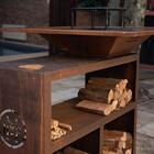 Churrasqueira Gourmet Estação Idun Aço Corten Martin Fierro