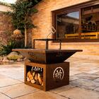 Churrasqueira Gourmet Estação Ran Aço Corten Martin Fierro