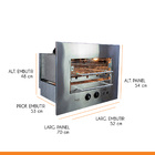 Churrasqueira Gourmet Rotativa A Gás Glp Embutir 48 X 52 Cm A