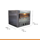 Churrasqueira Gourmet Rotativa A Gás Natural De Bancada Aço I