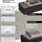 Churrasqueira Grill De Embutir A Gás Com Tampa Diamond Premiu