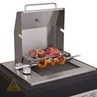 Churrasqueira Grill De Embutir A Gás Com Tampa Diamond Premiu