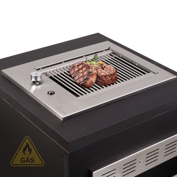 Churrasqueira Grill De Embutir Cooktop A Gás Diamond Little G