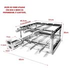 Churrasqueira Grill Giratório 7 Espetos Duplo Motor Direito