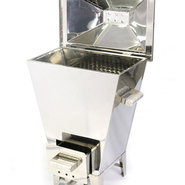 Churrasqueira Inox A Bafo Diamante Grande Grelha Reforçada