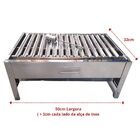 Churrasqueira Inox Com Grelha Argentina - Mini - Parrilla