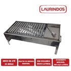 Churrasqueira Inox Mini Com Grelha Argentina Mais Chapa Inox