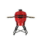 Churrasqueira Kamado Big Bob Egg Cerâmica Carvão Grill 24 - V