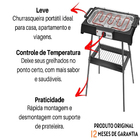 Churrasqueira Lenoxx Pch147 Grand Pratic Ii