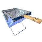 Churrasqueira Maleta Portátil Camping Praia Inox Mdi6