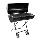 Churrasqueira Mega Grill Grelha Carrinho E Rodas 92x78x30cm