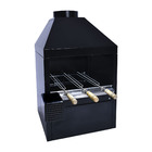 Churrasqueira Metálica Pequena 82x48cm Preta para 3 Espetos Artmill