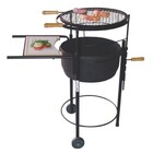 Churrasqueira Mineirão Minasca Com Rodas Grelha Carvão Mc-41