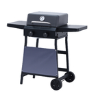 Churrasqueira Móvel a Gás com 2 Queimadores com Rodas 95,5x52,2x101cm A200