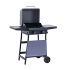 Churrasqueira Móvel a Gás com 2 Queimadores com Rodas 95,5x52,2x101cm A200