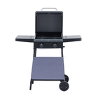 Churrasqueira Móvel a Gás com 2 Queimadores com Rodas 95,5x52,2x101cm A200