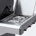 Churrasqueira Móvel a Gás com 4 Queimadores com Rodas 170x55x118cm Hudson II Naterial