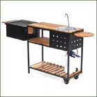 Churrasqueira Móvel Com Pia Completa (b-grill Cp 46)