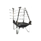 Churrasqueira Para Costelão Móvel Fogo De Chão 4 Estacas Aço