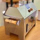 Churrasqueira Pequena Carvão De Inox Com Grelha Pif17