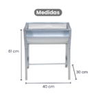 Churrasqueira Popular Chapa Galvanizada Tela Moeda Portátil N