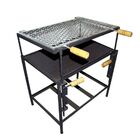 Churrasqueira Popular Regulável Quadrada Com Grelha