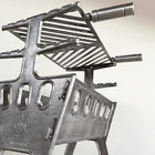 Churrasqueira Portátil Alumínio Fundido Desmontável Pouco Car