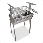 Churrasqueira Portátil Alumínio Fundido Desmontável Pouco Car